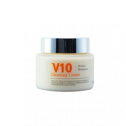 Kem dưỡng trắng sáng da mặt V10 Gleaming Cream Skinaz Hàn Quốc