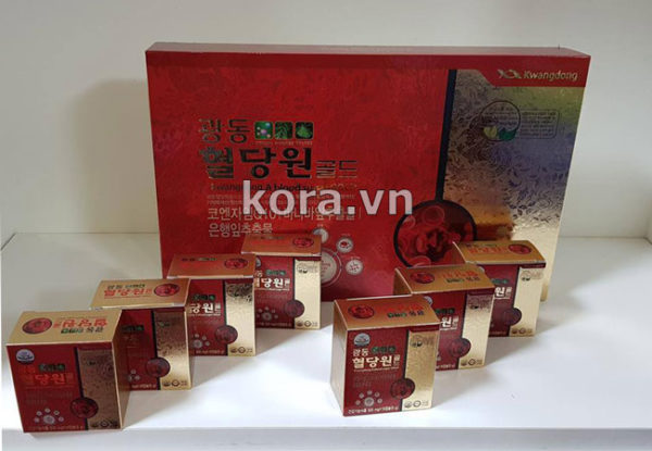 Thành phần và công dụng Kwangdong A blood sugar GOLD 혈당원 골드 Hàn Quốc